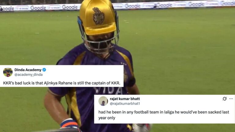 KKR बनाम GT IPL 2026: राहुल रहाणे पर फैंस ने बरसाया गुस्सा, फिन एलन ने बचाई टीम