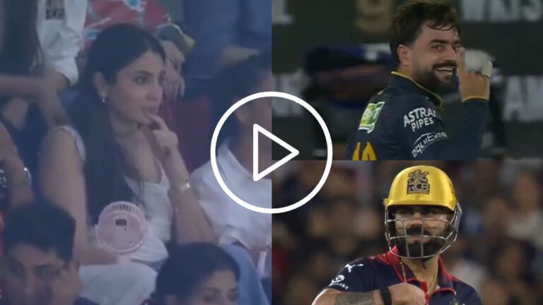 Watch- Anushka Sharma Worried As Rashid Khan Threatens Virat Kohli: IPL 2026 Final का रोमांच