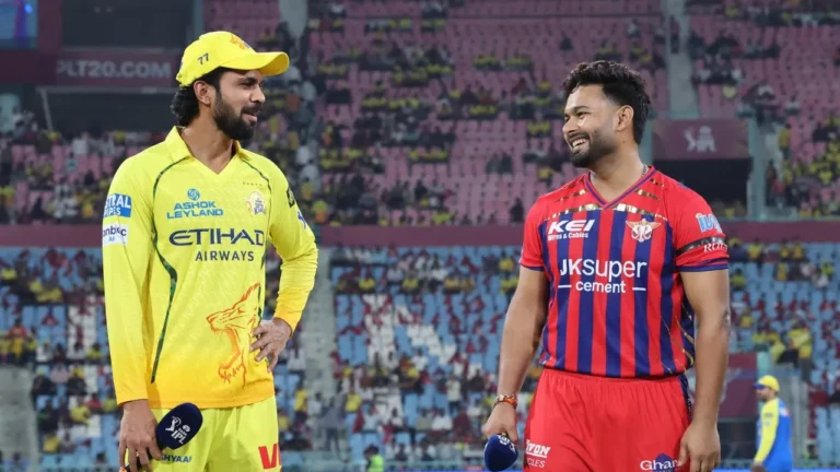 IPL 2026: LSG और CSK ने उत्तर प्रदेश में आए तूफान के पीड़ितों के सम्मान में पहनी काली पट्टी