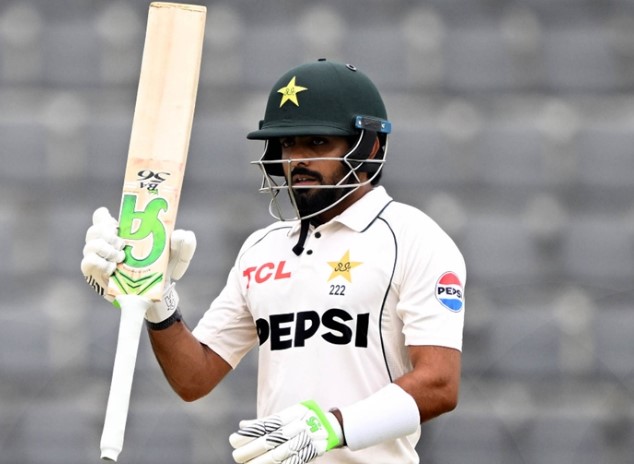 babar raising bat test 17 05 2026