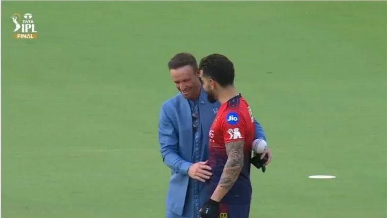 Watch: Virat Kohli and AB de Villiers share special reunion in Ahmedabad ahead o IPL 2026 Final